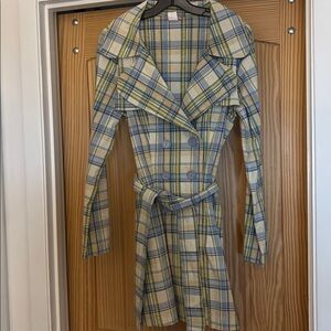 Max Rave Multicolor Plaid spring jacket sz M